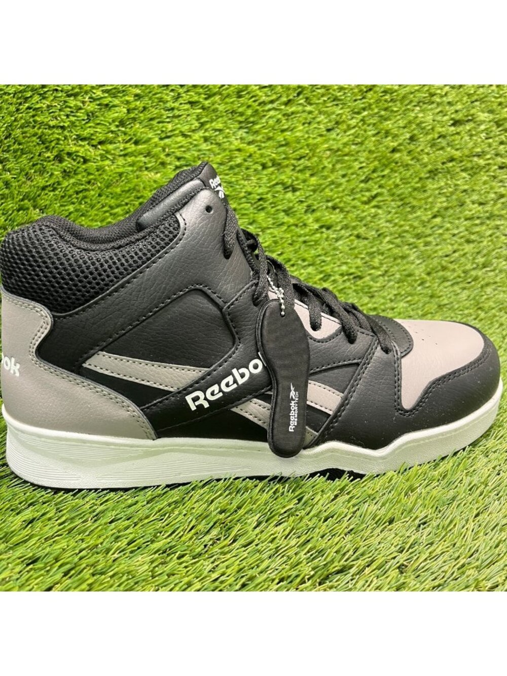 Reebok BB4500 Hi Mens Size 10.5E Black Gray Composite Toe Safety Work Shoes